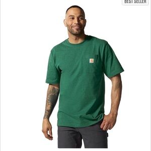 Carhartt Men’s Iconic K87 Green Pocket T-Shirt Size M